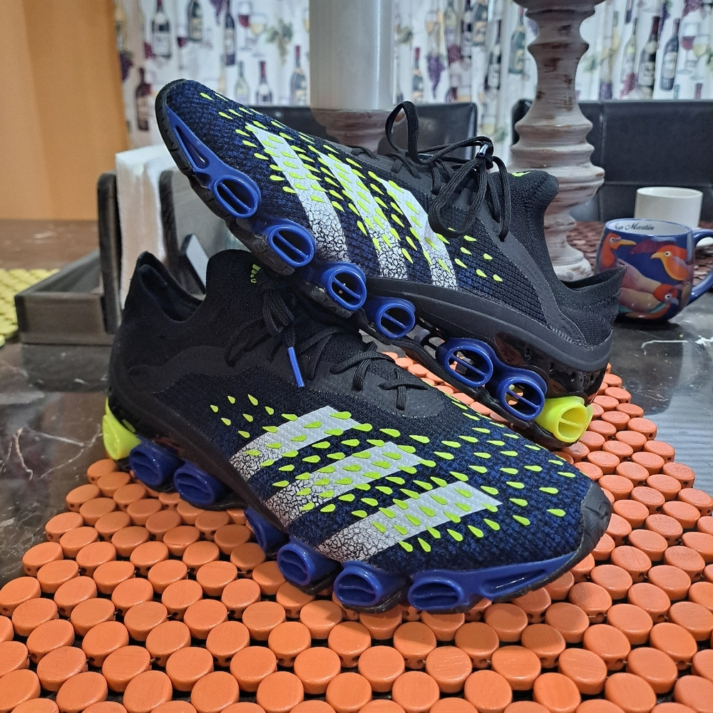 adidas Predator Freak.3 TF Demonscale - Royal Blue Yellow Mens Size 10.5 Pre Own